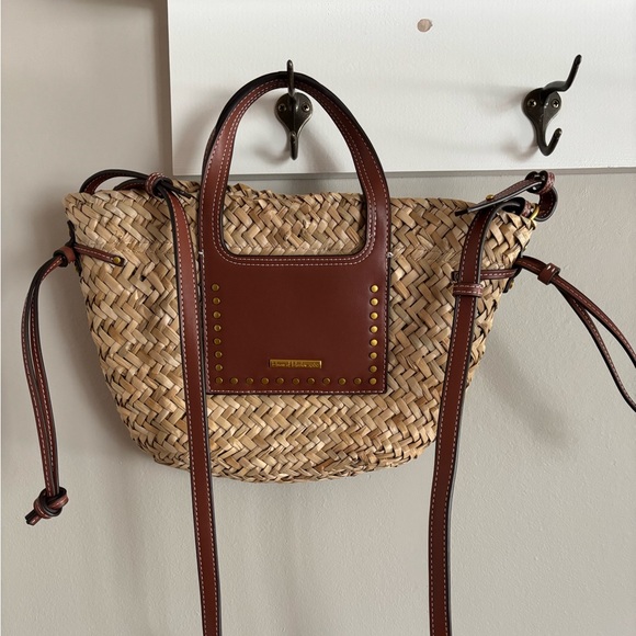 House of Harlow Brown Straw Tote Bag - barely used - Picture 1 of 3